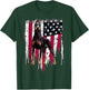 Doberman Pinscher American Flag USA Awesome Small T-Shirt - T-Shirt | Forest