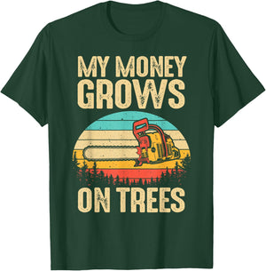 Funny Arborist Logger Gift Men Cool Tree Climber Lumberjack T-Shirt - T-Shirt | Forest