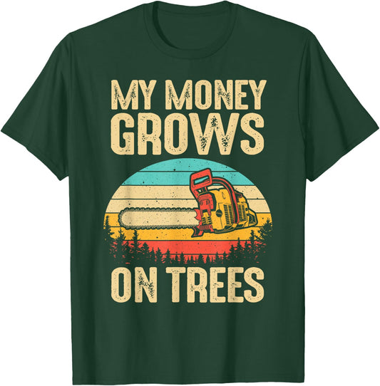 Funny Arborist Logger Gift Men Cool Tree Climber Lumberjack T-Shirt - T-Shirt | Forest