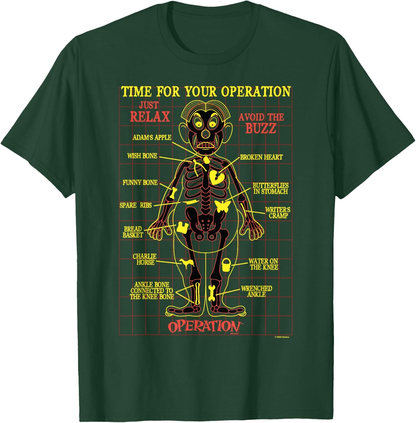 Hasbro Operation Schematic T-Shirt - T-Shirt | Forest