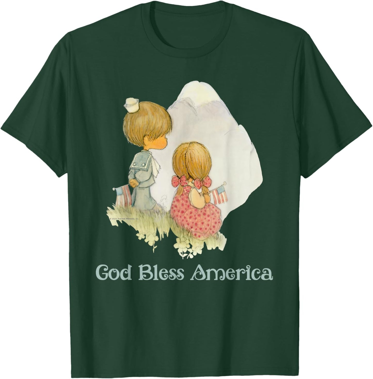 Precious Moments God Bless America T-Shirt - T-Shirt | Forest