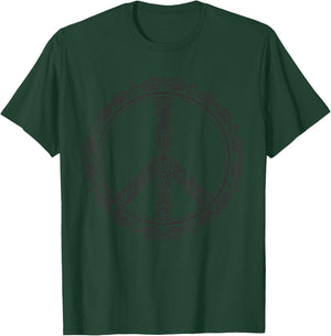 Peace Mandala Peace Sign Yoga Buddha Yogi Gift T-Shirt - T-Shirt | Forest