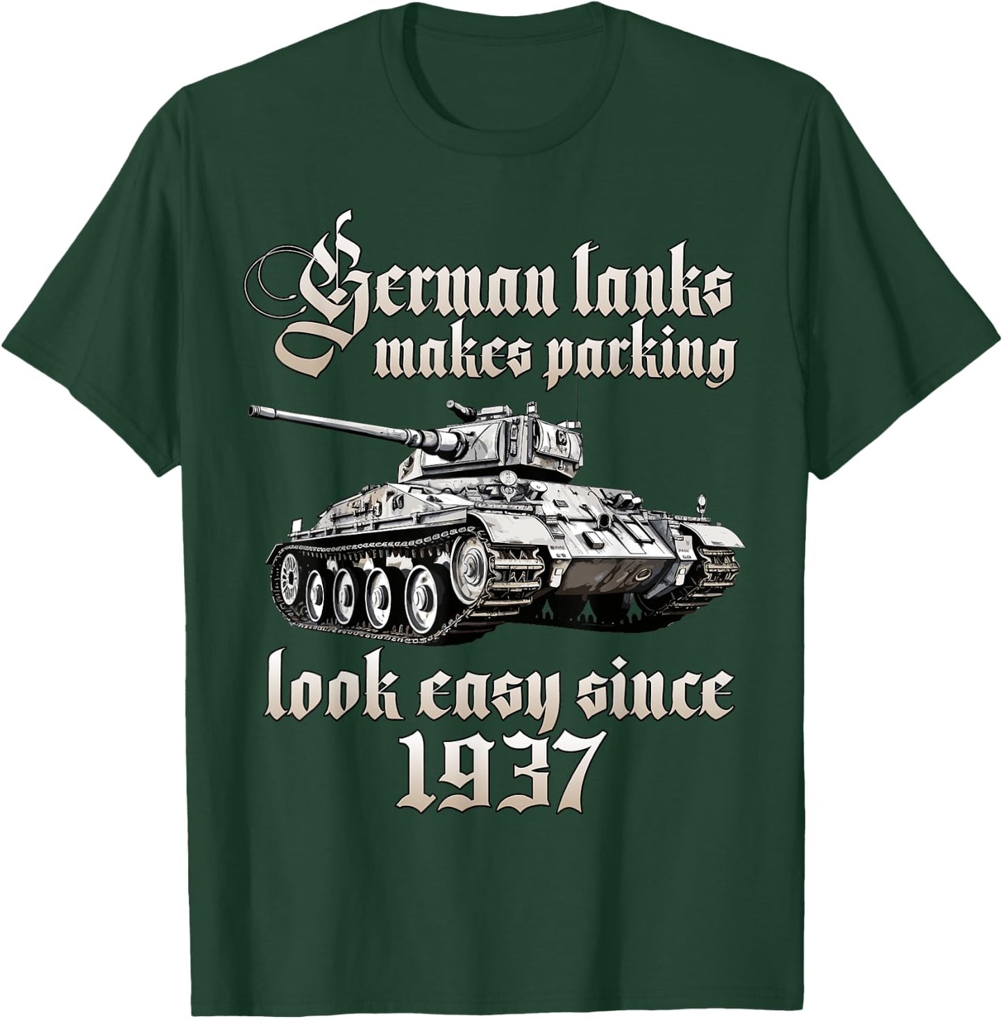 German tanks WW2 | Panzerkampfwagen Tiger tank T-Shirt - T-Shirt | Forest