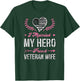 I Married My Hero Proud Veteran Wife USA Military Husband T-Shirt - T-Shirt | Forest