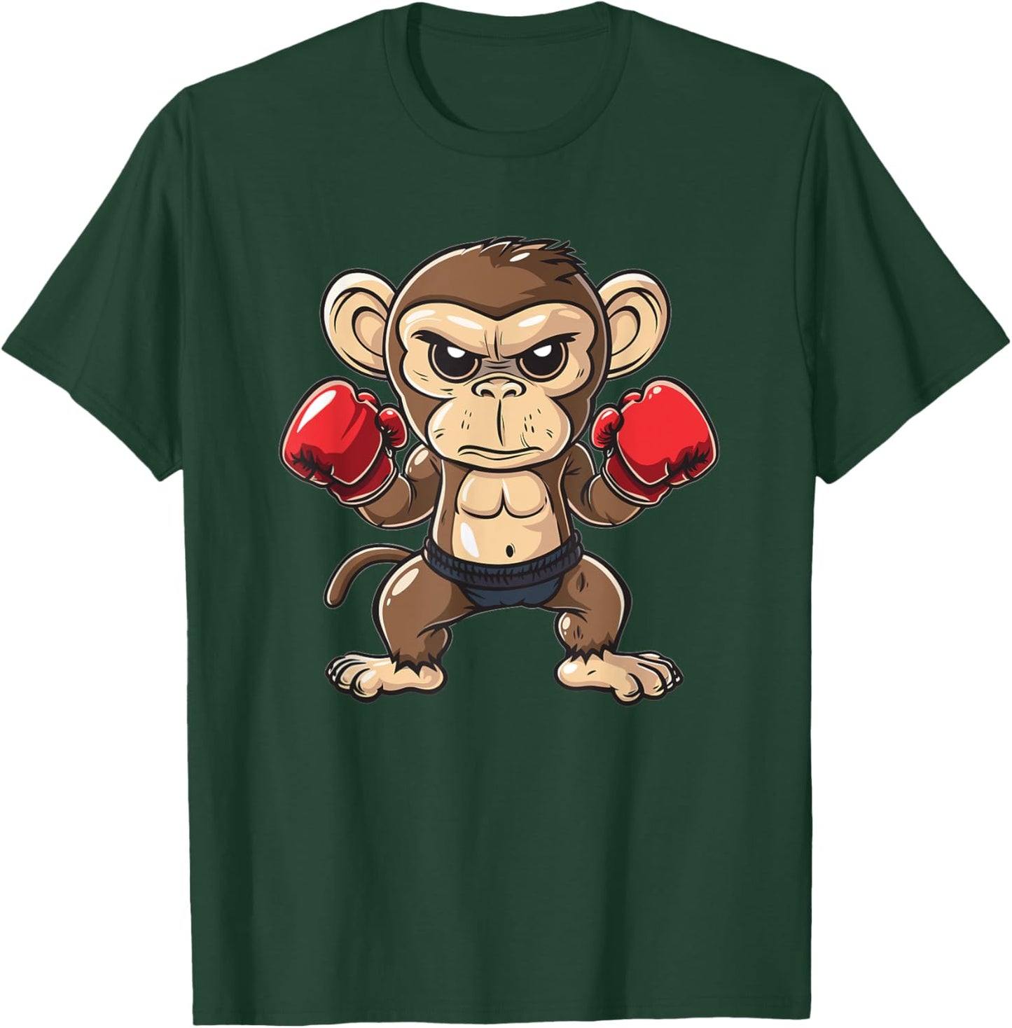 Cute Boxing Monkey T-Shirt - T-Shirt | Forest