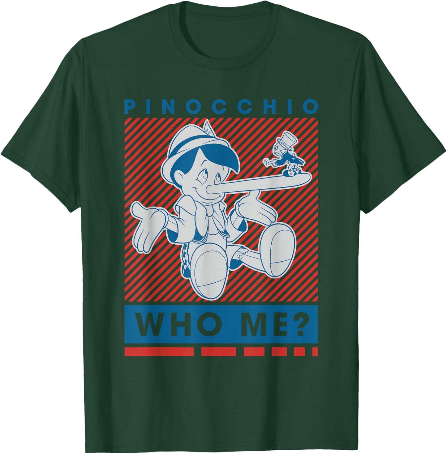 Disney Pinocchio and Jiminy Cricket Who Me? T-Shirt - T-Shirt | Forest