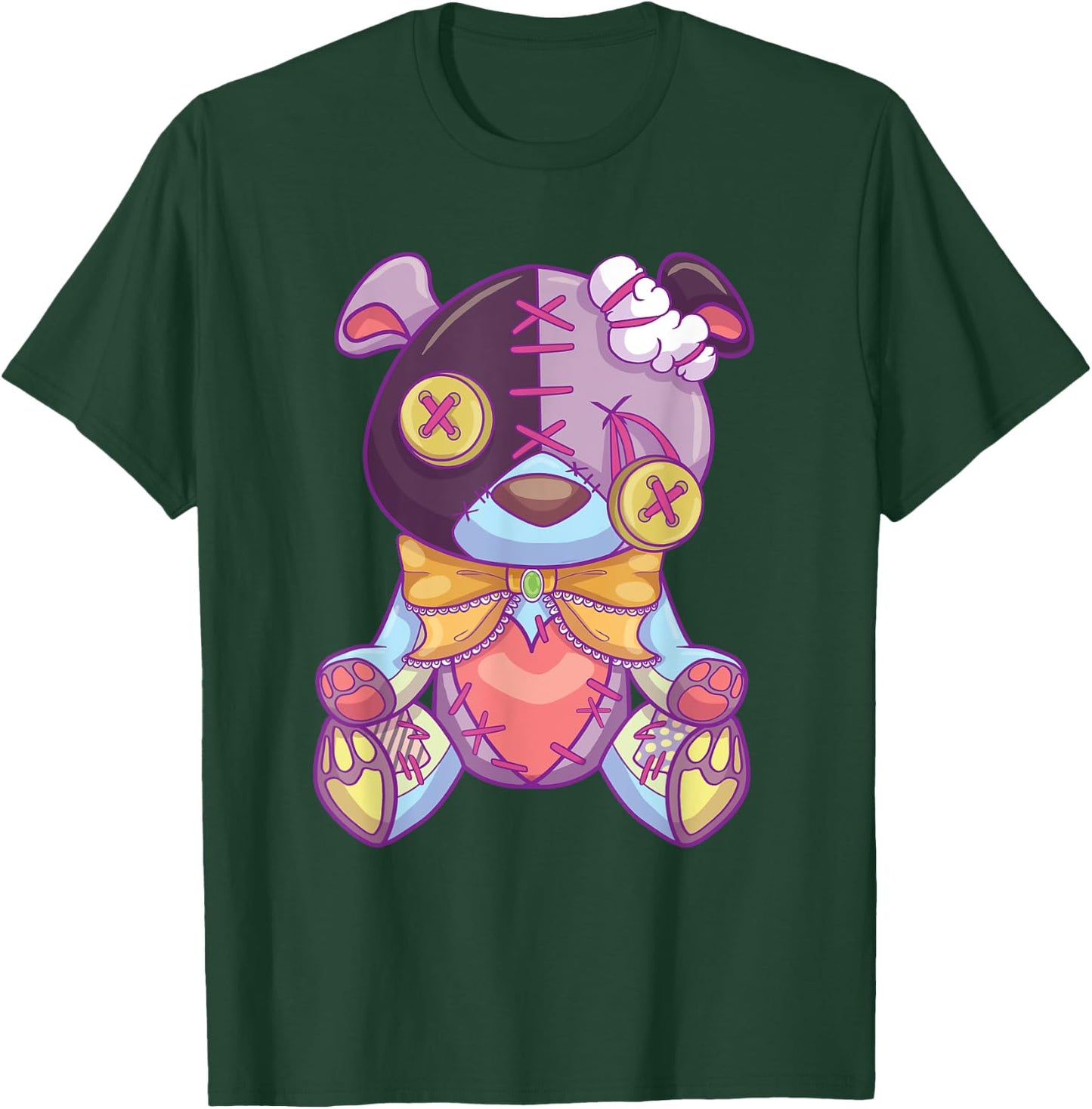 Pastel Goth Teddy Bear Japanese Anime Kawaii Menhera T-Shirt - T-Shirt | Forest