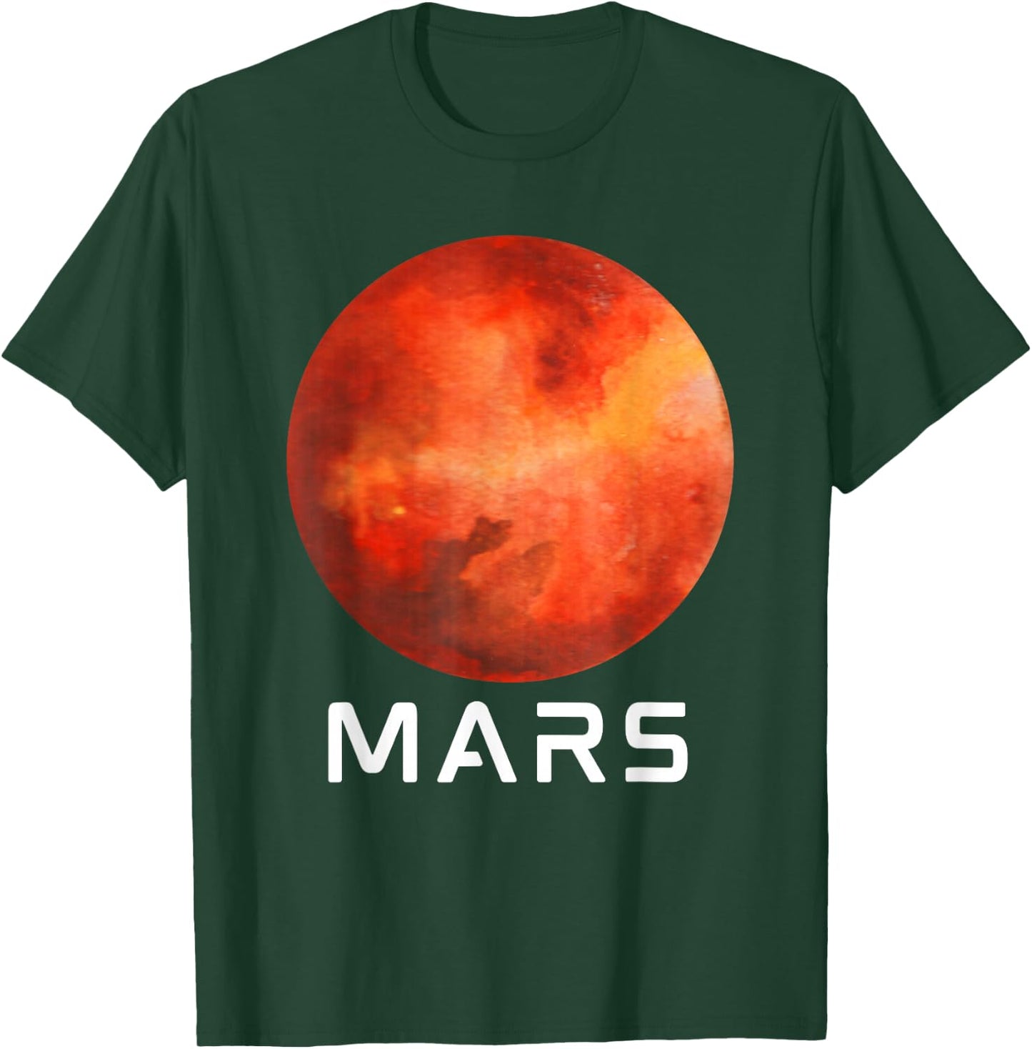 Solar System Planet Mars Outer Space T-Shirt - T-Shirt | Forest