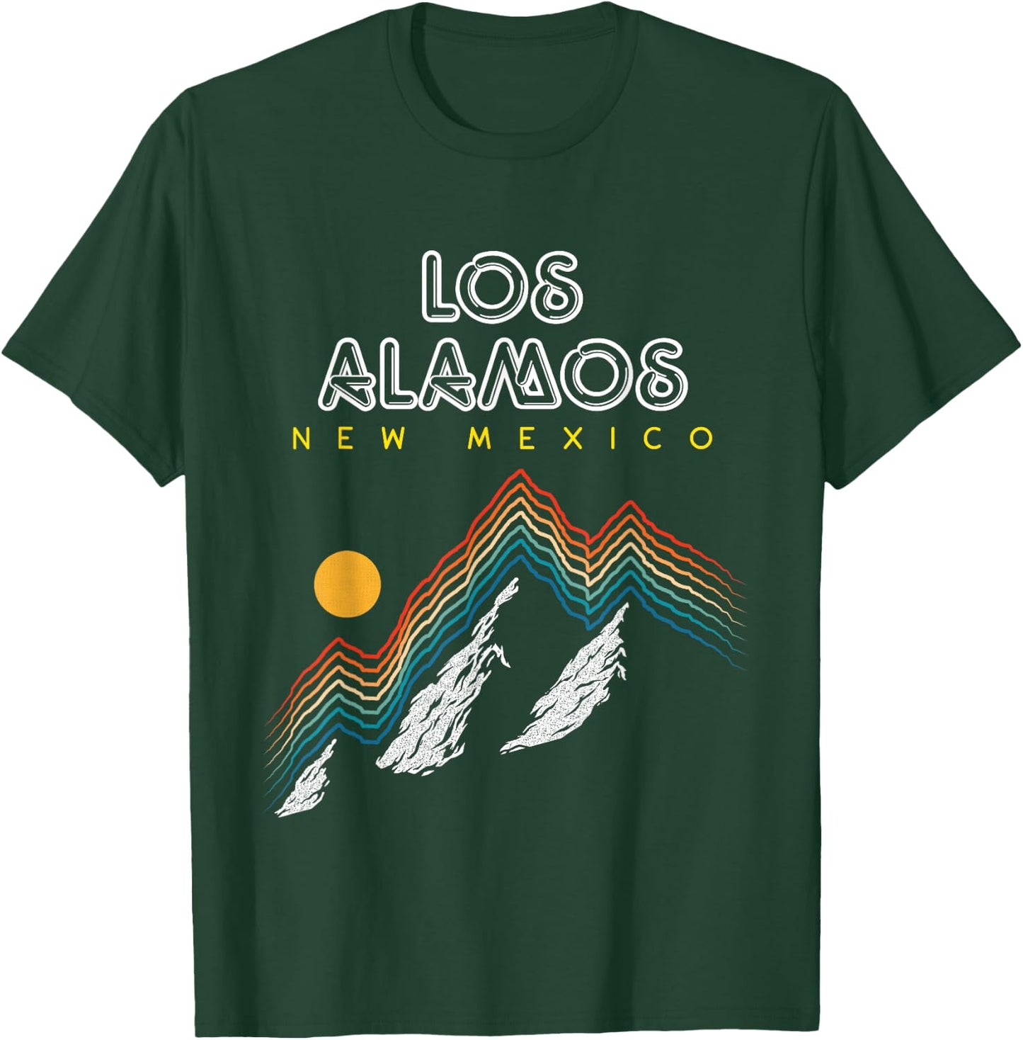 Los Alamos New Mexico - USA Ski 1980s Retro T-Shirt - T-Shirt | Forest