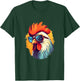 Vintage Rooster Chicken Sunglasses T-Shirt - T-Shirt | Forest