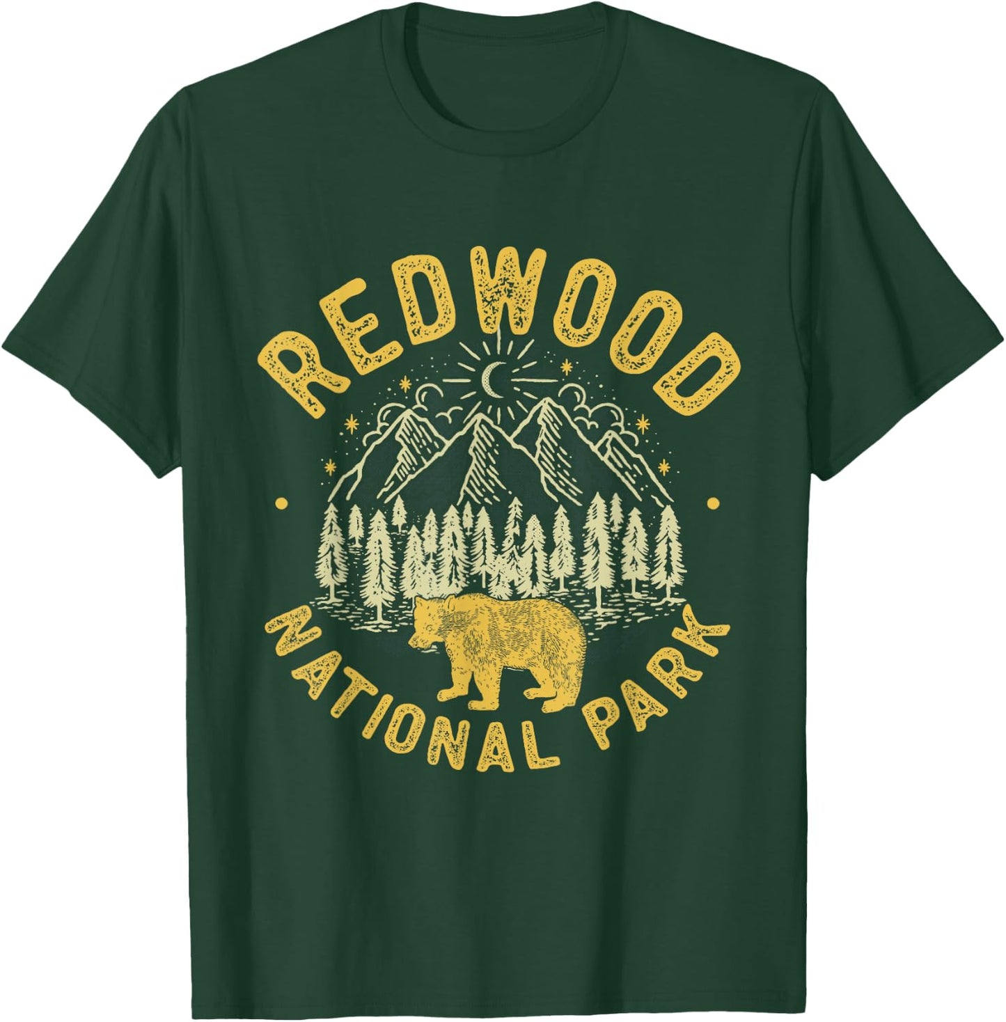 Redwood National Park Bear California Redwood Forest T-Shirt - T-Shirt | Forest