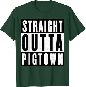Straight Outta Pigtown T-Shirt - T-Shirt | Forest
