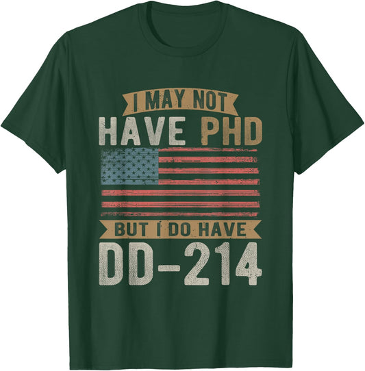 US Veteran, DD-214, Funny Army, Vietnam Veteran T-Shirt - T-Shirt | Forest
