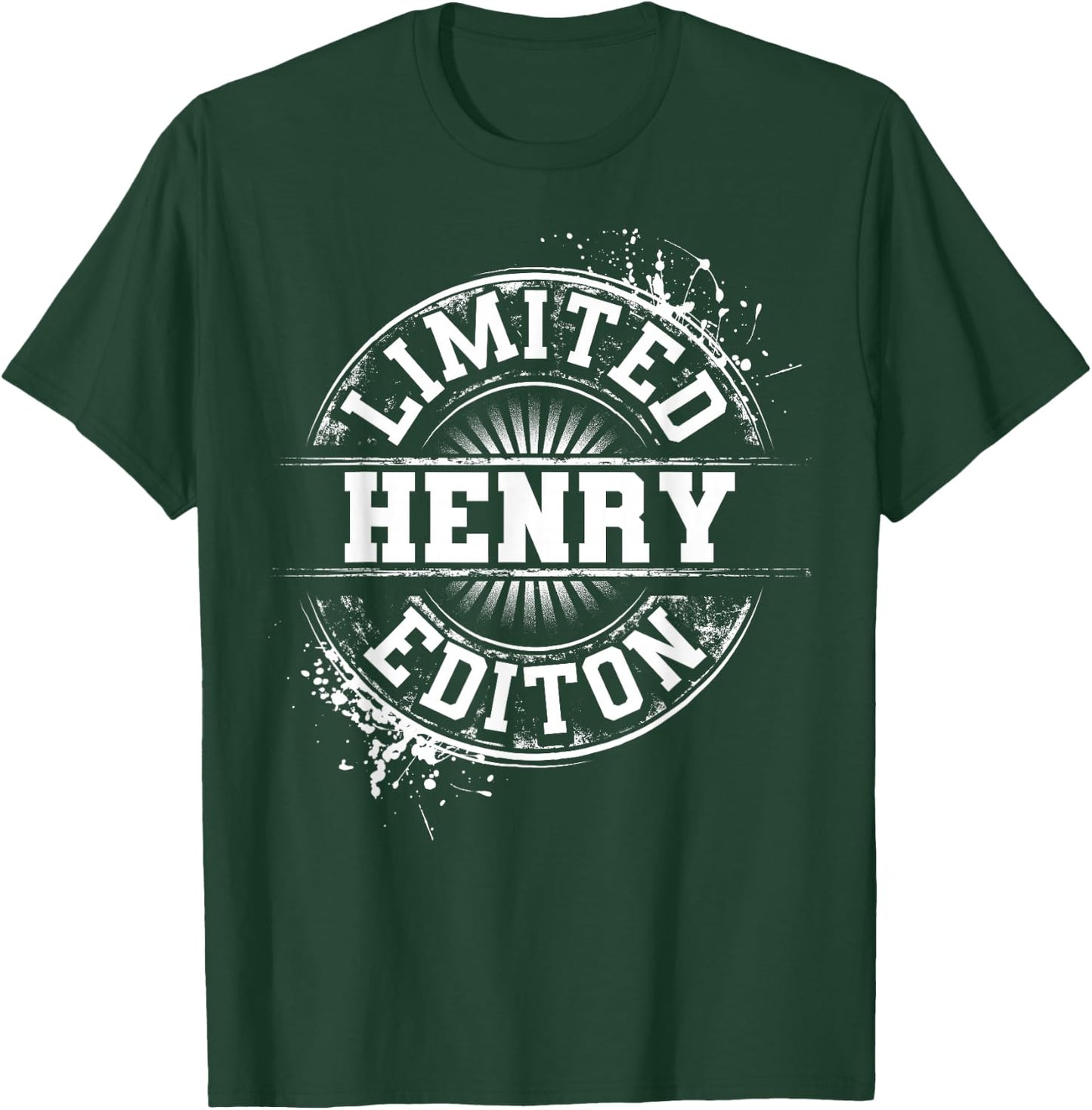 HENRY Limited Edition Funny Personalized Name Joke Gift T-Shirt - T-Shirt | Forest