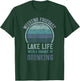 Retro Lake Life Apparel Lake Lover Weekend Forecast Drinking T-Shirt - T-Shirt | Forest