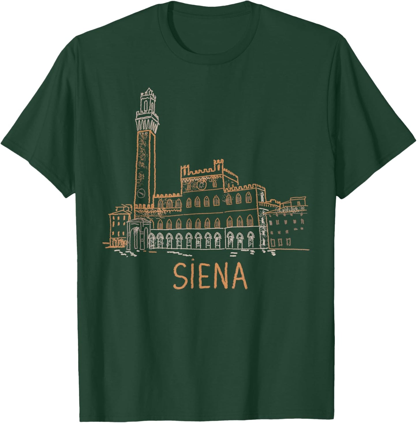 Siena Italy Art Gift Men Women T-Shirt - T-Shirt | Forest