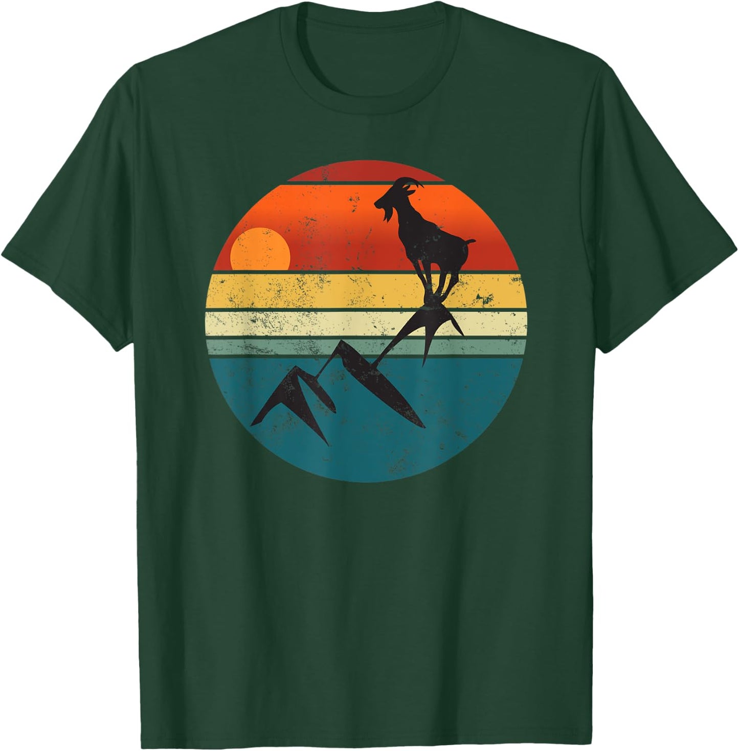 Funny Retro Vintage Goat Lovers Camp Lovers Women T-Shirt - T-Shirt | Forest