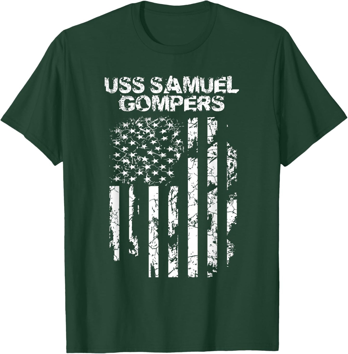 USS Samuel Gompers Veteran T-Shirt - T-Shirt | Forest