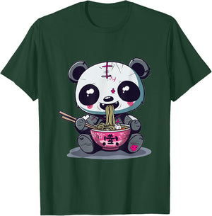 Goth Pastel Cute Creepy Kawaii Panda Voodoo Doll Ramen T-Shirt - T-Shirt | Forest