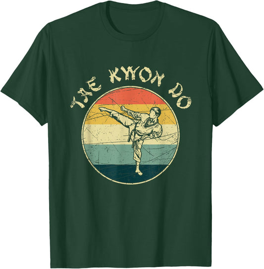 Retro Taekwondo T-Shirt - T-Shirt | Forest