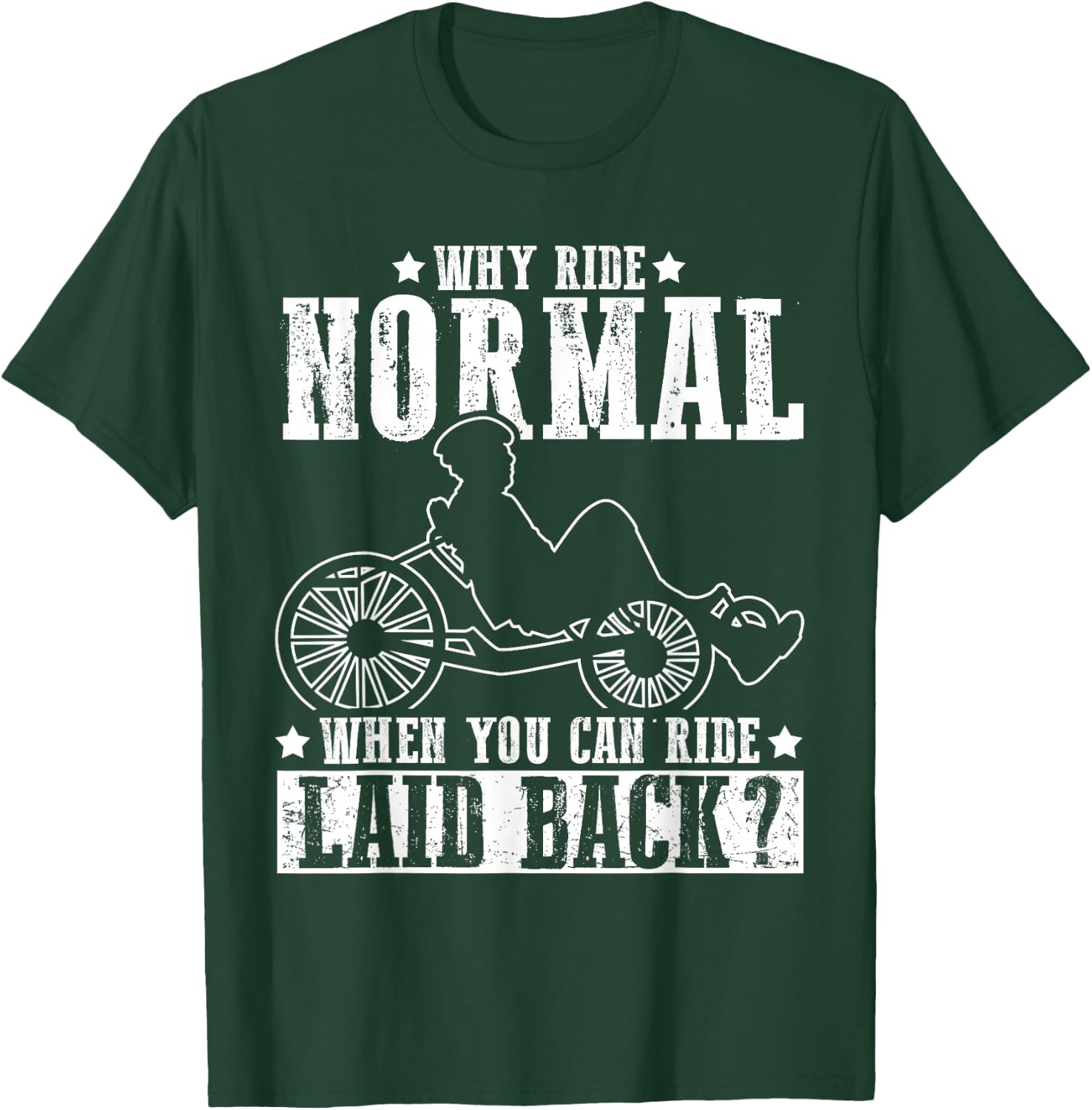 Recumbent Biker Ride Motorcycle Accessories T-Shirt - T-Shirt | Forest