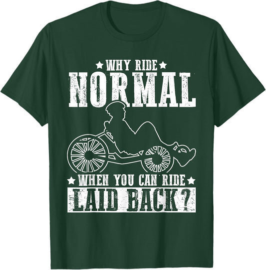 Recumbent Biker Ride Motorcycle Accessories T-Shirt - T-Shirt | Forest