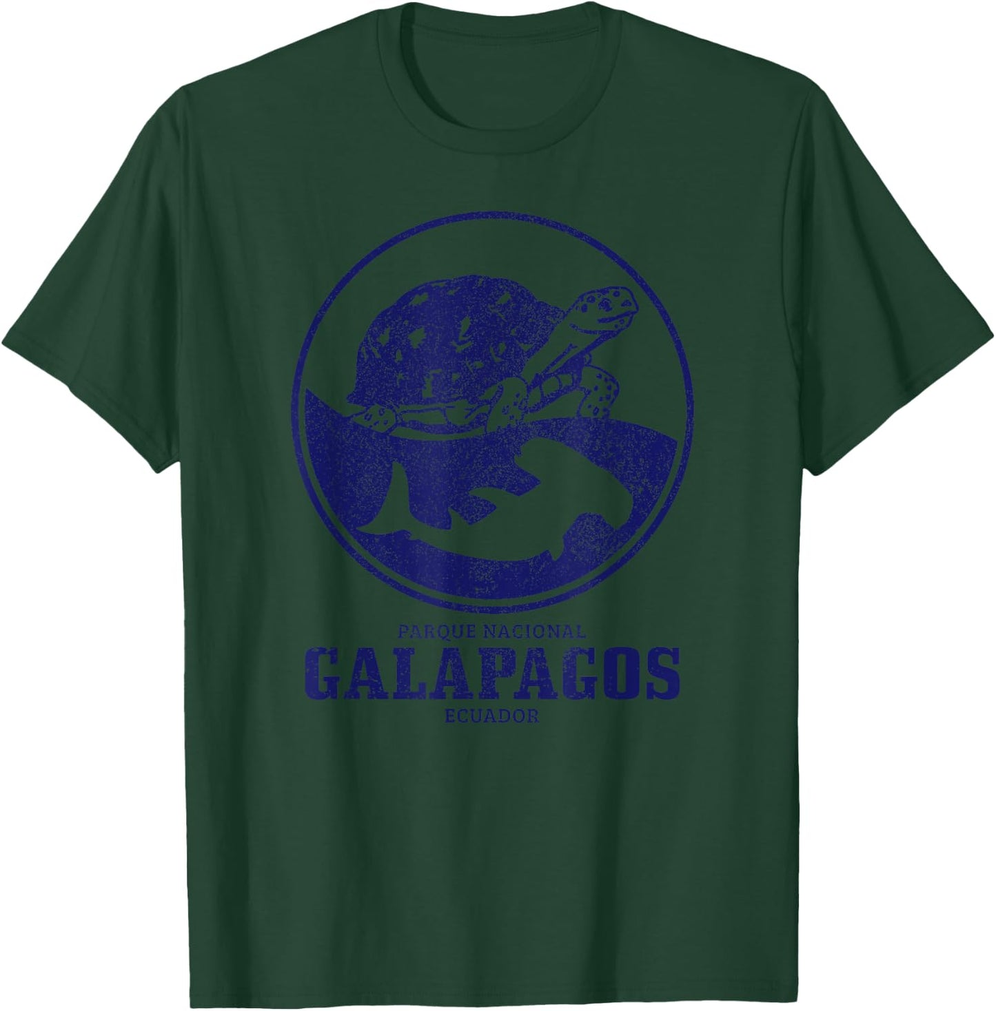 Galapagos Islands Turtle Shark Diving Ecuador T-Shirt - T-Shirt | Forest