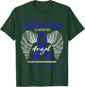 Products Angel In Memory Of My Dad Colon Cancer Awareness T-Shirt - T-Shirt | Forest