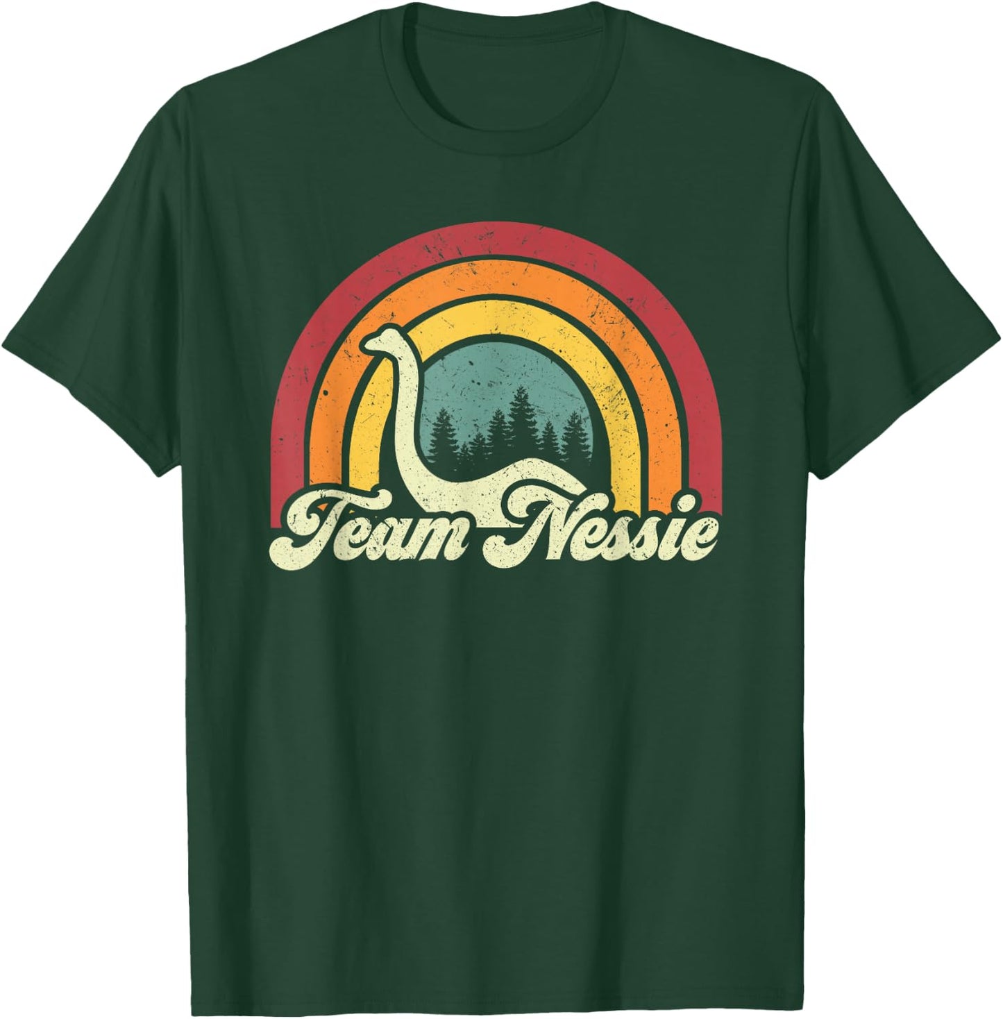 Loch Ness Monster Team Nessie Retro Cryptozoology T-Shirt - T-Shirt | Forest