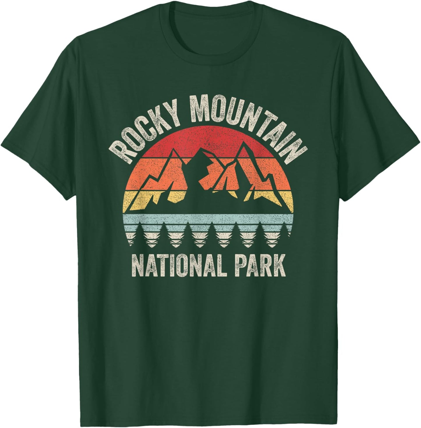Vintage Retro Rocky Mountain National Park T-Shirt - T-Shirt | Forest