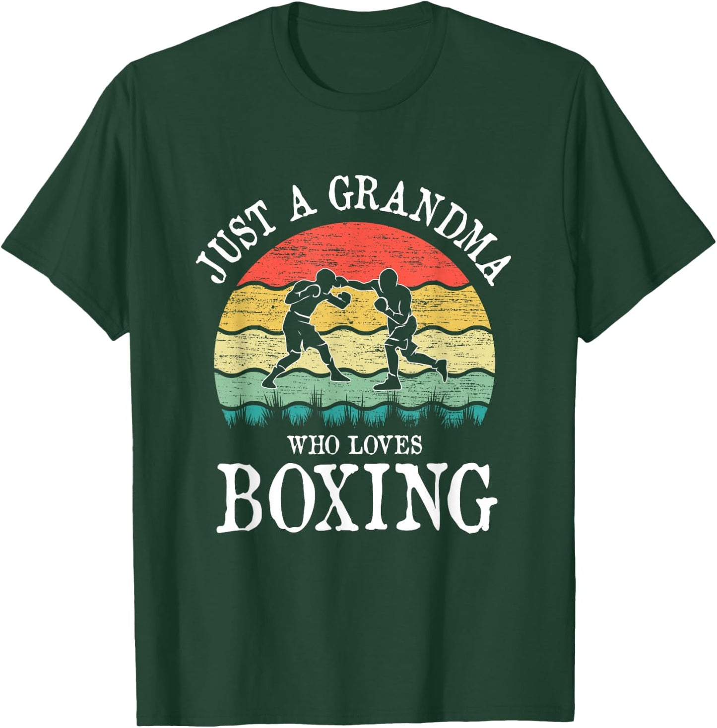 Just A Grandma Who Loves Boxing T-Shirt - T-Shirt | Forest