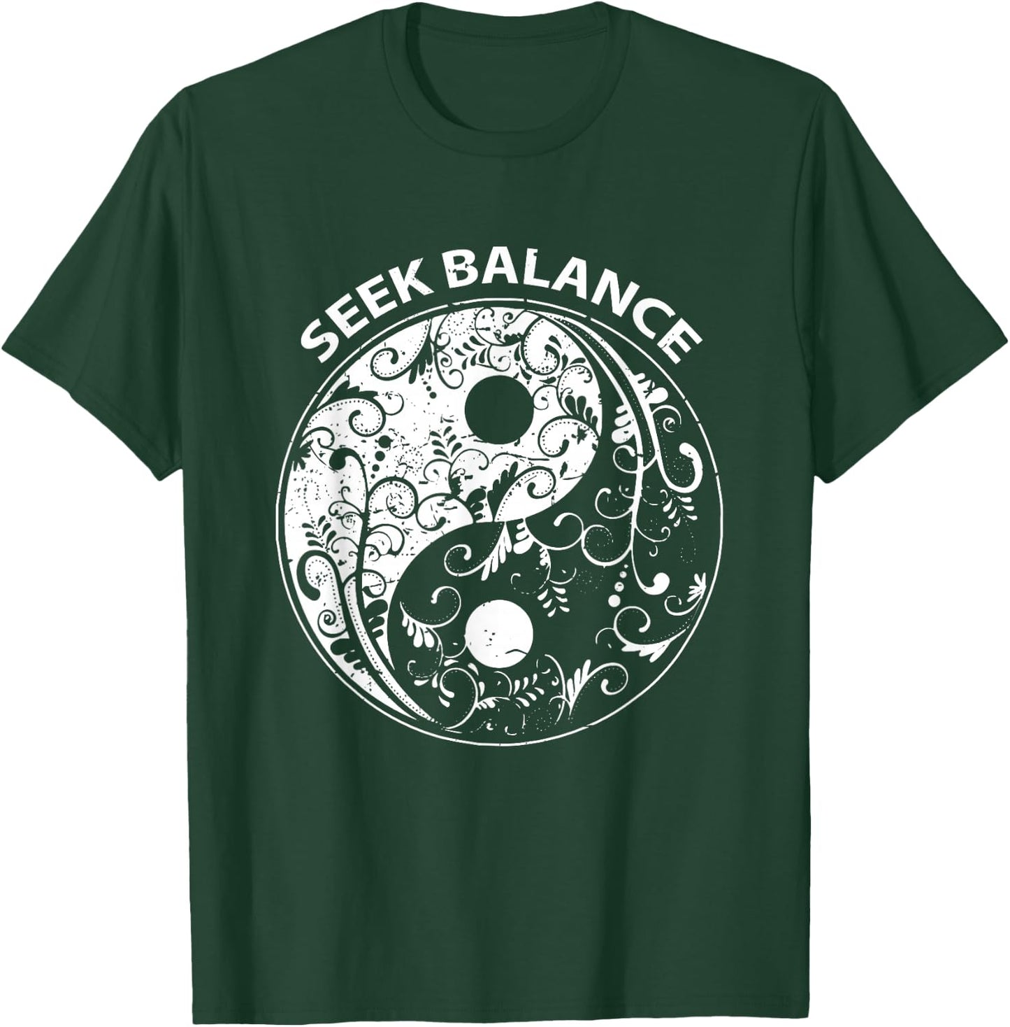 Yin Yang Spirit Mandala Native American Shamanic T-Shirt - T-Shirt | Forest