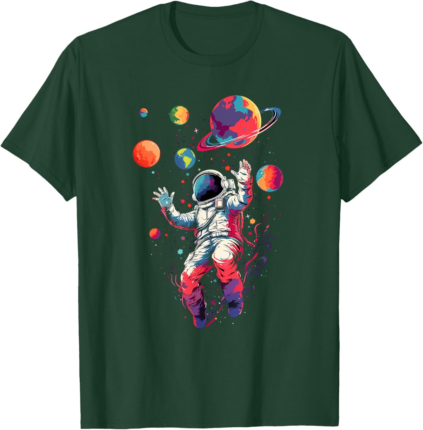 Astronaut Outer Space Gifts Men Kids Women Funny Space T-Shirt - T-Shirt | Forest
