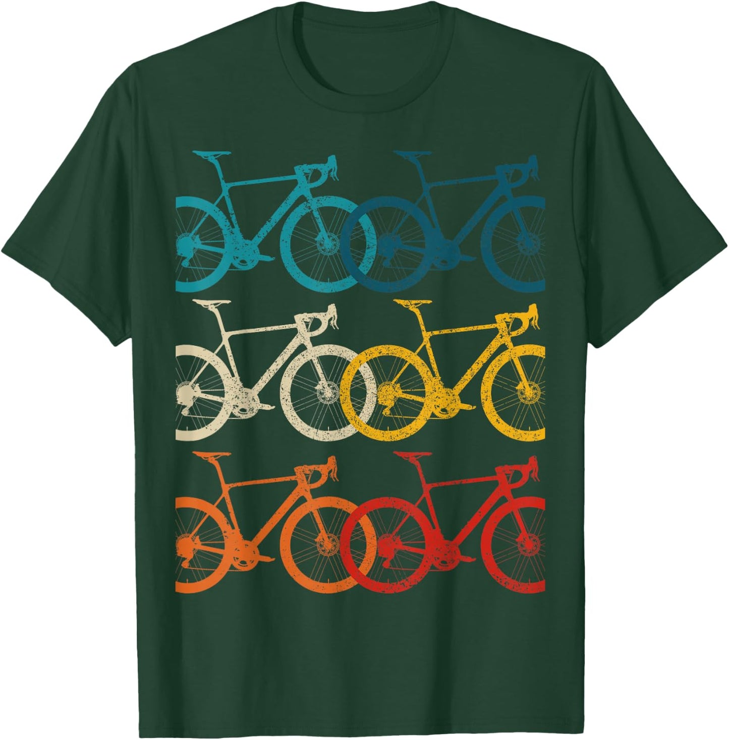 Vintage Bike Cycling Road Bike Road Bike Bicycle Cyclist T-Shirt - T-Shirt | Forest
