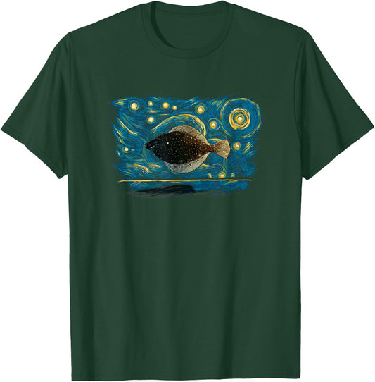 Retro Vintage Style Flounder T-Shirt - T-Shirt | Forest