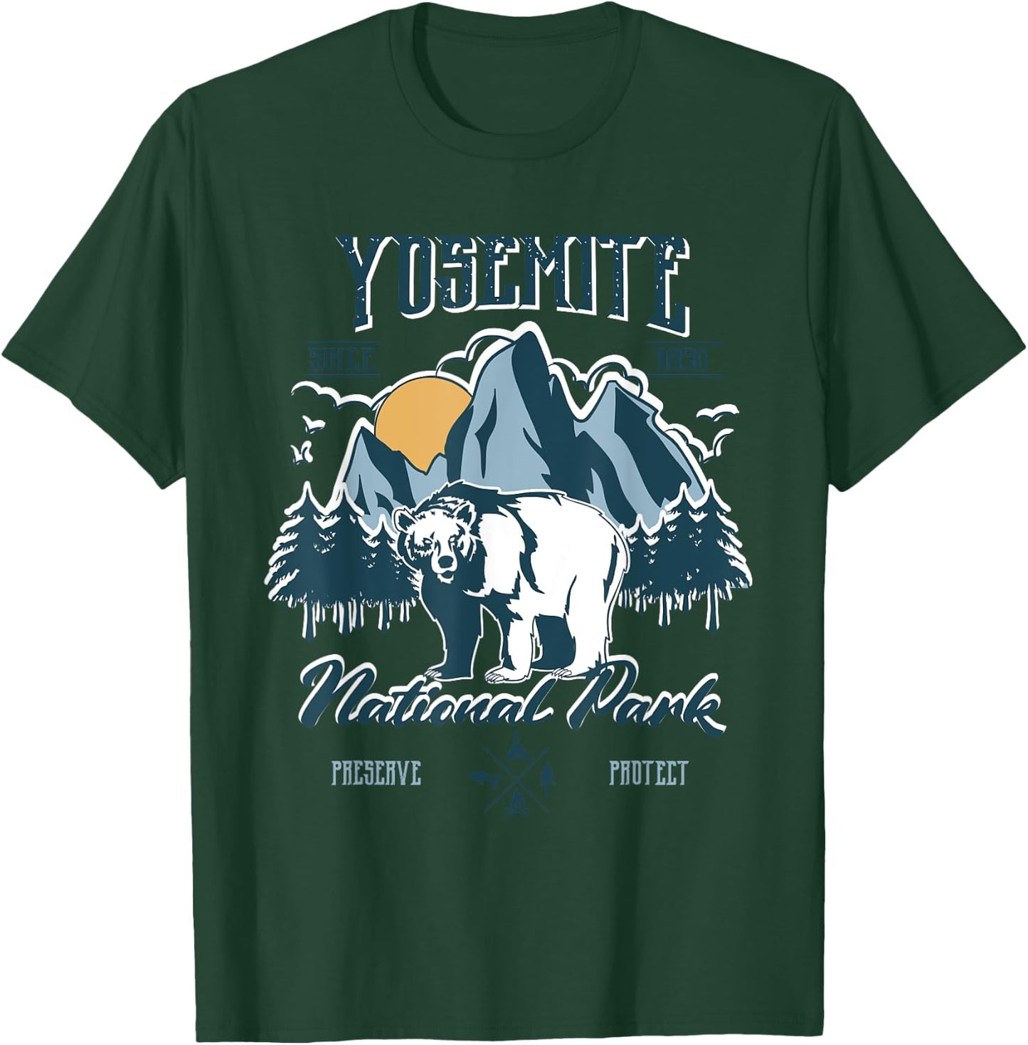 California National Park Yosemite National Park T-Shirt - T-Shirt | Forest