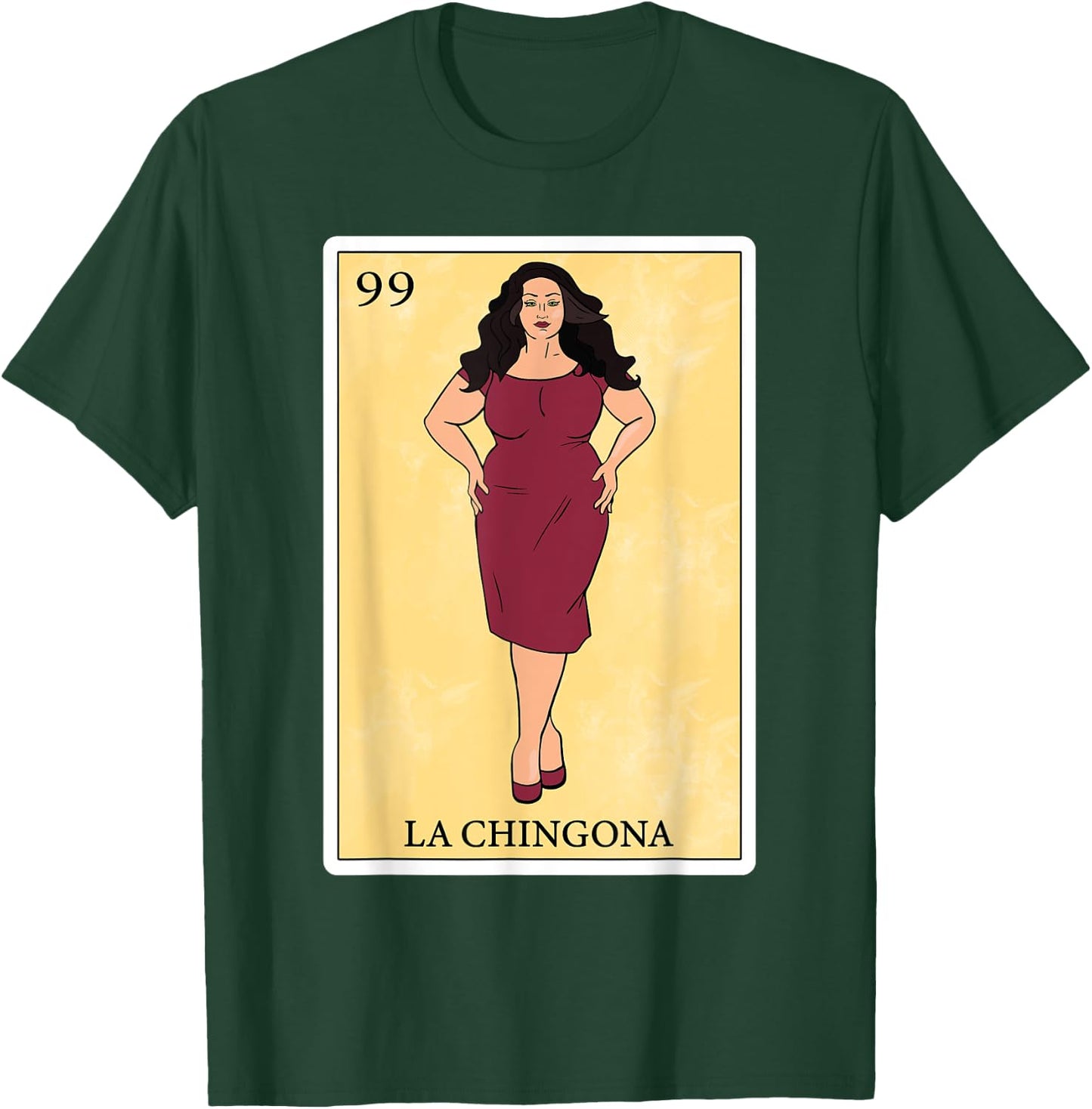 Hispanas Women Funny Spanish-Mexican Bingo - La Chingona T-Shirt - T-Shirt | Forest