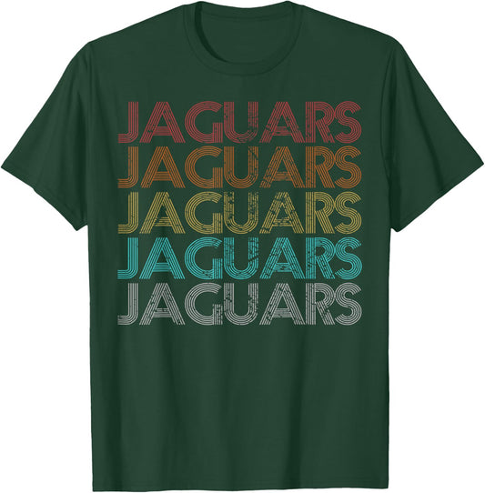 Retro Vintage Jaguars T-Shirt - T-Shirt | Forest