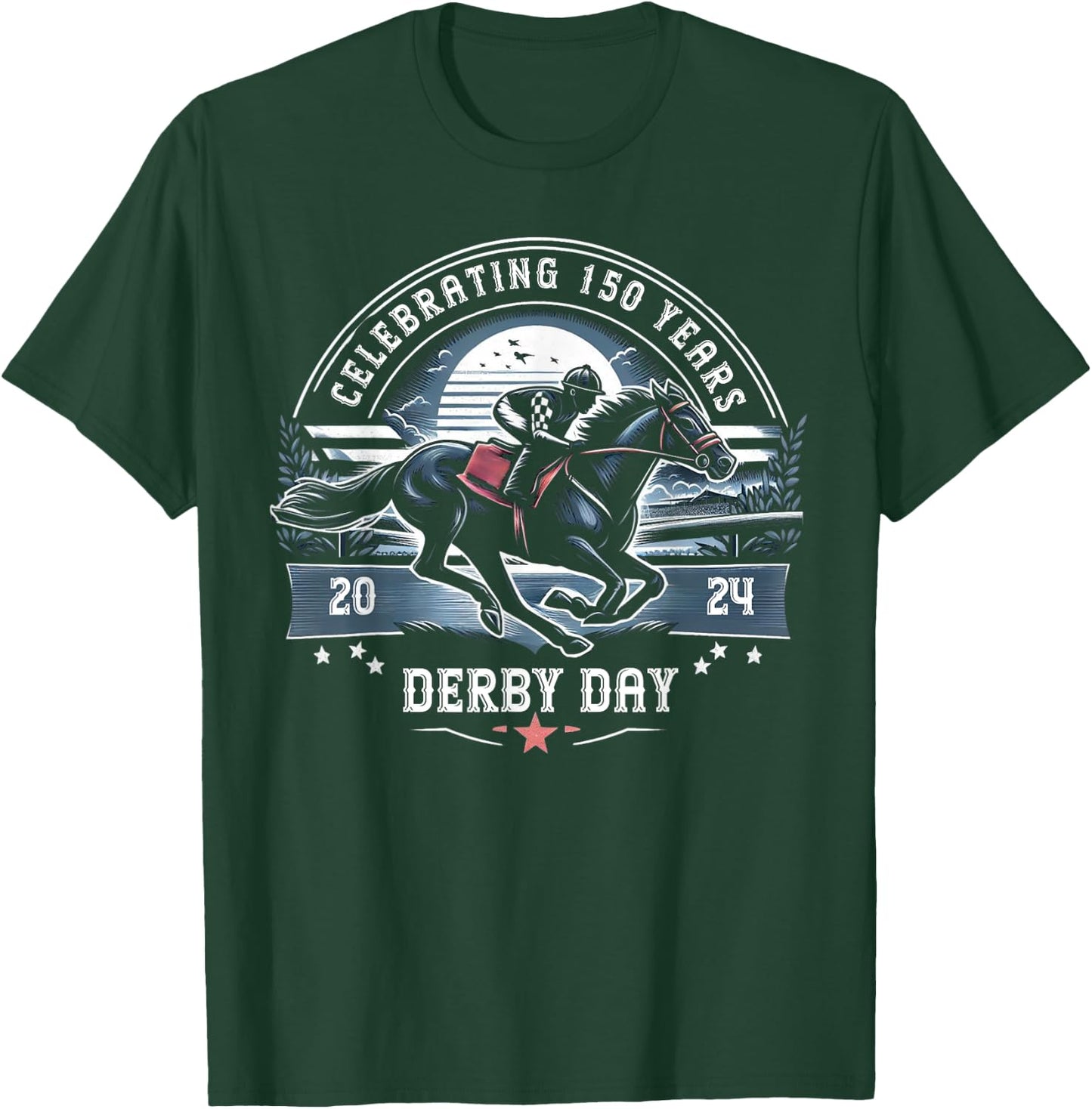 Celebrating 150 Years KY Derby Day Men Vintage T-Shirt - T-Shirt | Forest