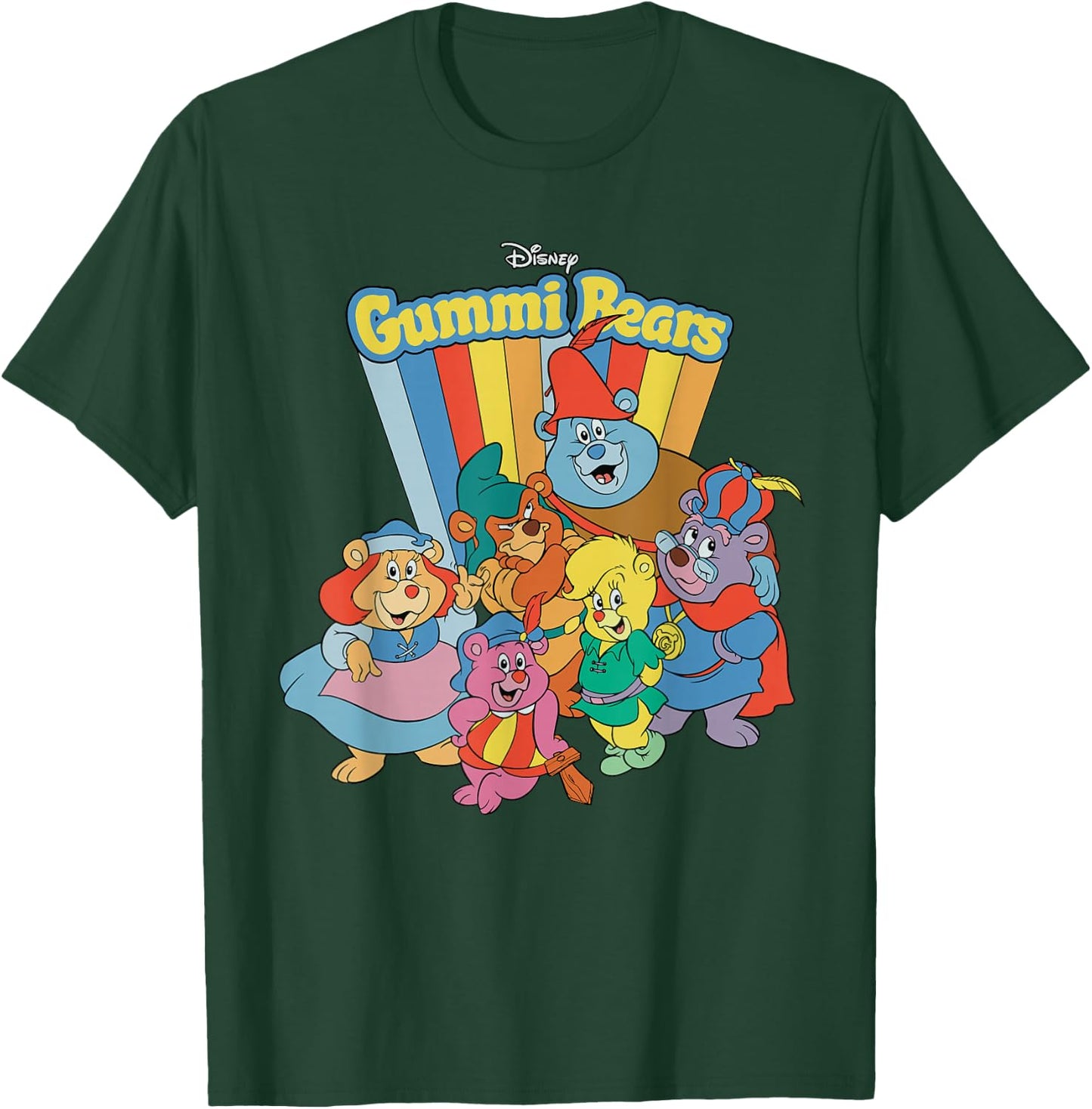 Disney Rubber Bear Band Retro T-Shirt - T-Shirt | Forest