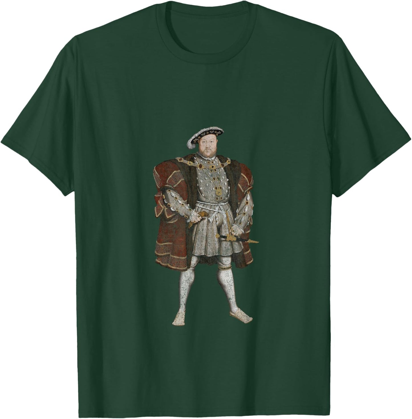King Henry VIII Classic Portrait (Vintage Distressed Look) T-Shirt - T-Shirt | Forest