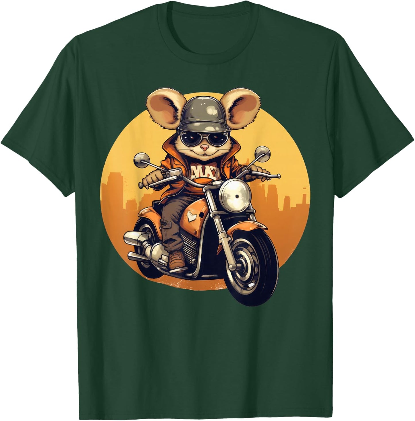 Cool Mouse on the Motorcycle T-Shirt - T-Shirt | Forest