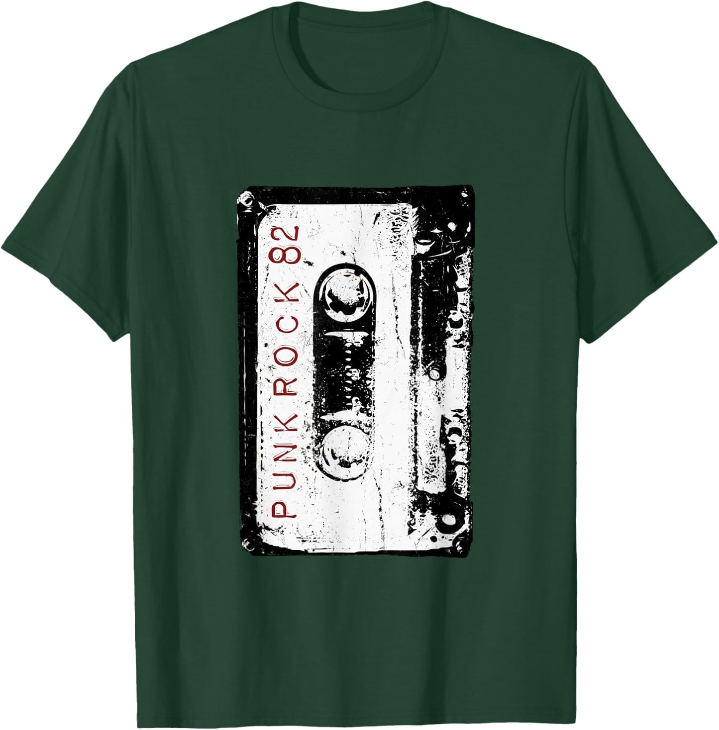 Punk Rock 80's Retro Concert Mixtape Cassette Vintage T-Shirt - T-Shirt | Forest