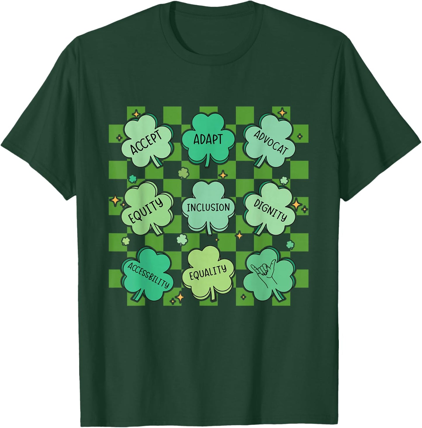 Special Education Teacher St. Patricks Day Irish Shamrocks T-Shirt - T-Shirt | Forest