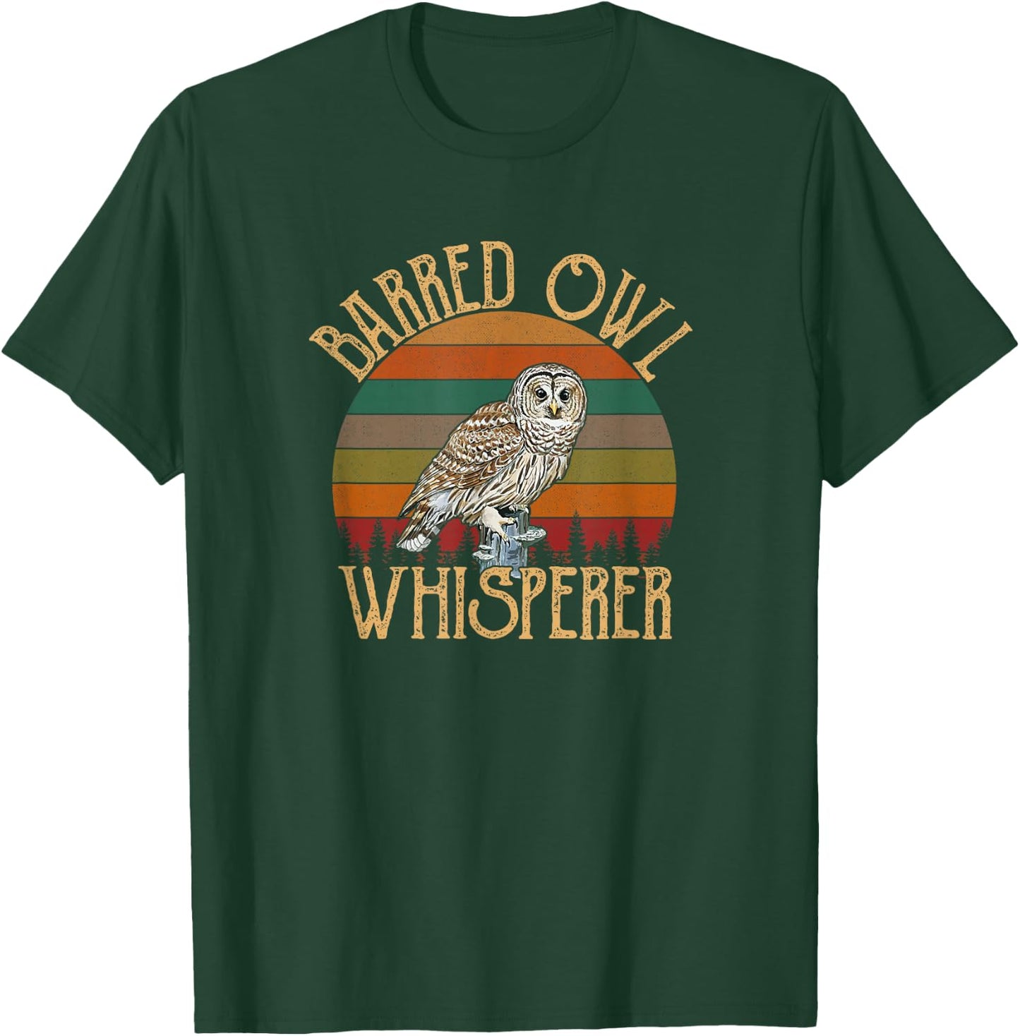 Barred Owl Whisperer, Barred Owl T-Shirt - T-Shirt | Forest