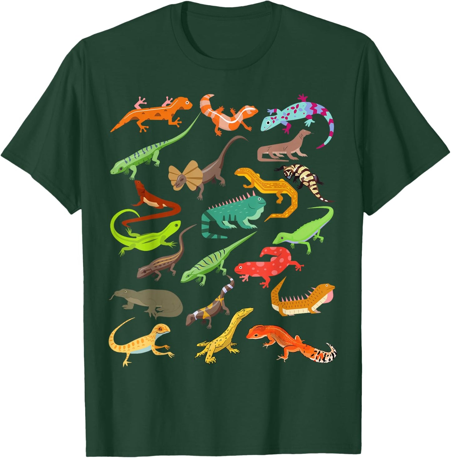 Kids Lizard Collage T-Shirt - T-Shirt | Forest