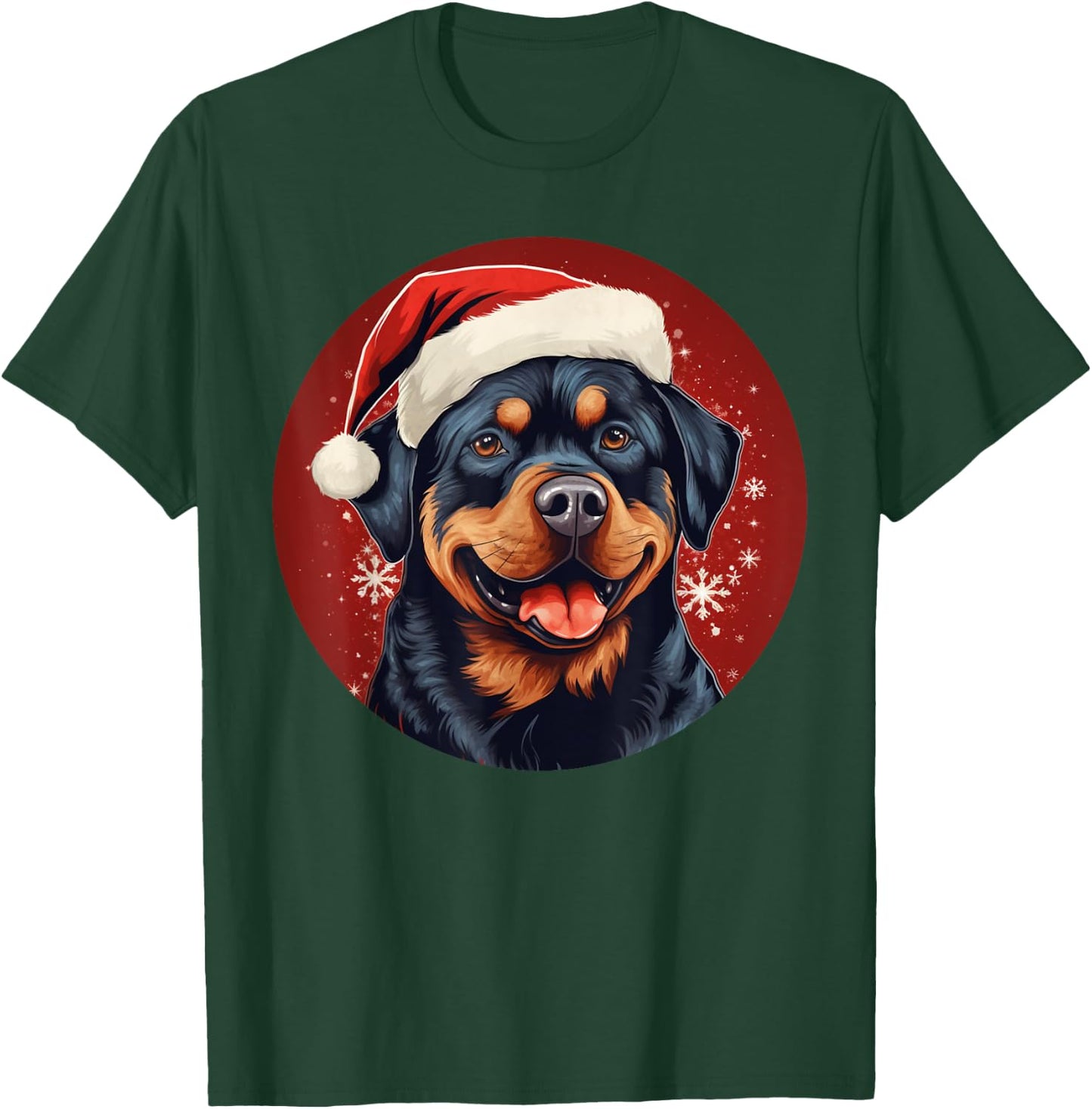 Rottweiler Mom Dad Xmas Gift Rottie Dog Lovers Christmas Women Kids T-Shirt - T-Shirt | Forest