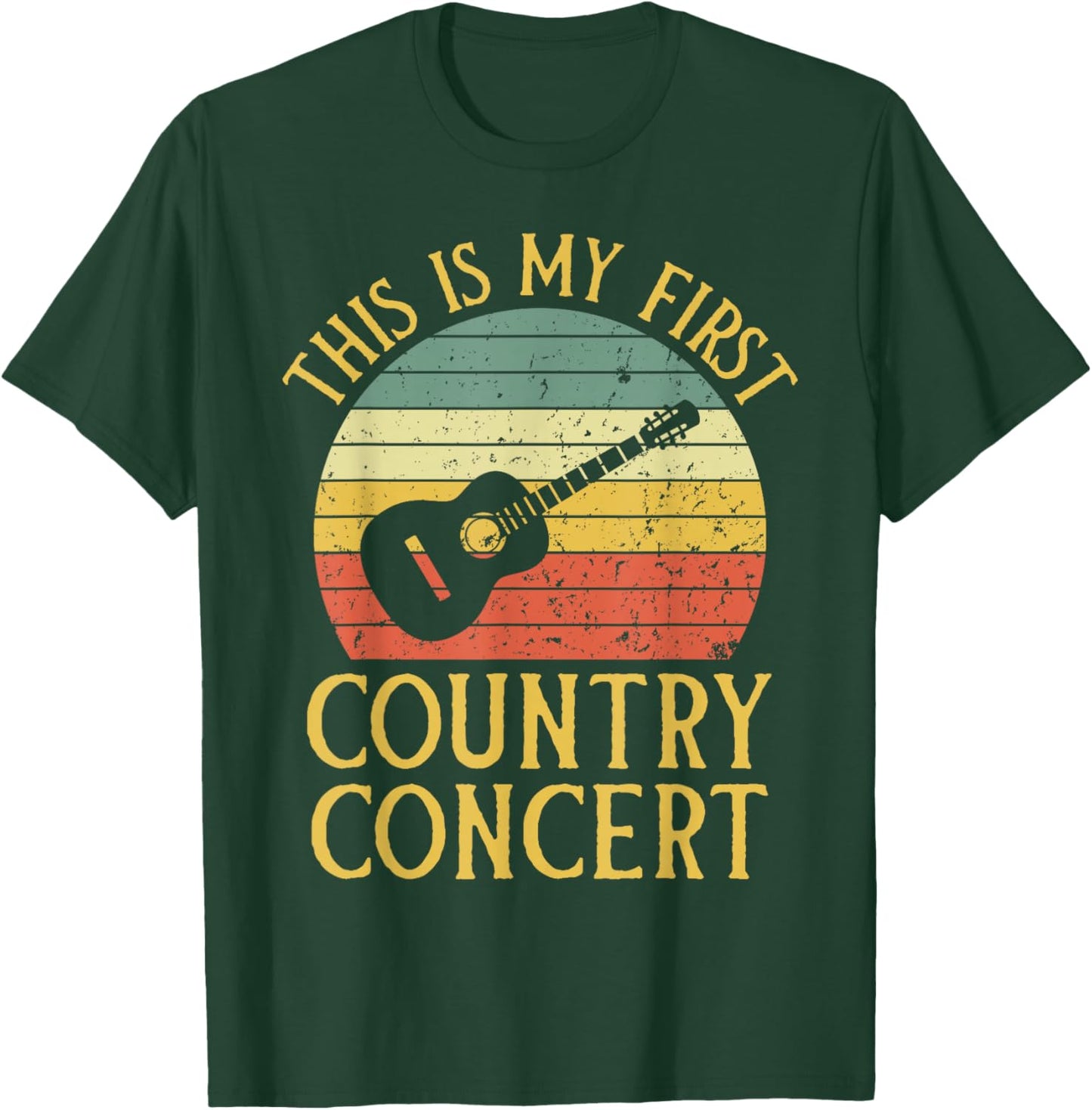 My First Country Concert Vintage 1st Country Music Concert T-Shirt - T-Shirt | Forest