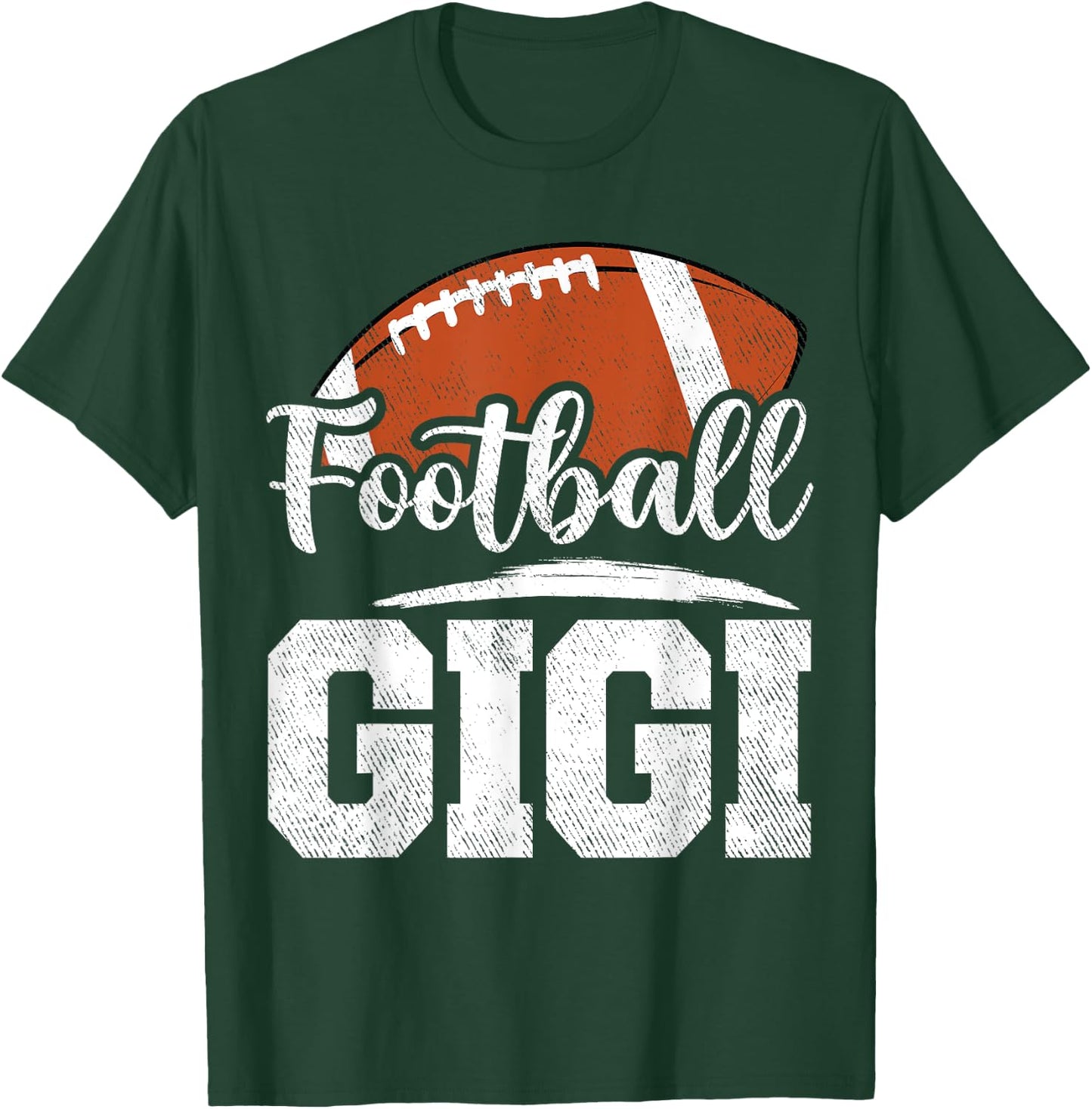 Football Gigi Football Player Game Day Mother's Day T-Shirt - T-Shirt | Forest