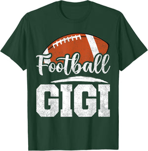Football Gigi Football Player Game Day Mother's Day T-Shirt - T-Shirt | Forest